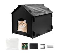 Rifugio Per Gatti Randagi | Cucce Per Animali Esterni Invernali Impermeabili E Pieghevoli | Rifugio Riscaldato Per Gatti Randagi Con Recinzione | Per Comunità Patio Giardino Cortile Prato Bordo Strada