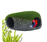 Rifugio Per Pesci Per Acquario Rifugio In Roccia Con 2 Fori Per | Habitat Per Gamberetti per Casa Posto di Lavoro Negozio per Animali Domestici Terrario Marino Acquario