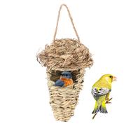 Rifugio per uccelli creato artigianalmente, santuario per uccelli in paglia 100% naturale, perfetto per uccelli di piccole dimensioni, il de