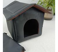 Rifugio Riscaldato per Gatti da Esterno, Cuccia per Animali Domestici in Panno Oxford Caldo Impermeabile, Resistente allo Sporco, Casetta Antiscivolo per Conigli, Cani e Coniglietti