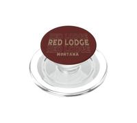 Rifugio rosso vintage Montana PopSockets PopGrip per MagSafe