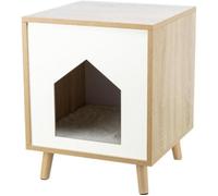 Rifugio - TRIXIE - Isa - Effetto legno - 40 x 50 x 40 cm - Marrone chiaro / Bianco