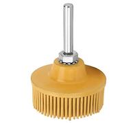 Rifumo a disco setola 2 pollici in gomma emergente Ruota abrasiva durevole usura resistente per la rimozione Accessori per trapani elettrici in metallo rimozione verde giallo (Giallo)