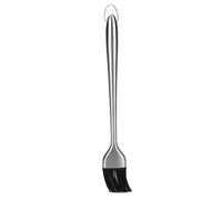 Rifumo per la spazzola per imbastitura, cestino per olio barbecue a testa in silicone con manico in acciaio inossidabile 4,2 cm/1,65 pollici strumenti di torrefazione per barbecue (30 cm)