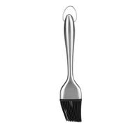Rifumo per la spazzola per imbastitura, cestino per olio barbecue a testa in silicone con manico in acciaio inossidabile 4,2 cm/1,65 pollici strumenti di torrefazione per barbecue (20 cm)