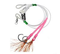 Rig da pesca, esca a goccia profonda per pesca con fondo Snapper, gancio per cintura in gomma ad alto tenore di carbonio, per becco d'aquila (5/0#)