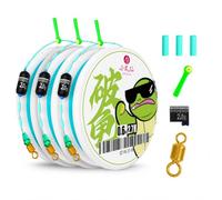 Rig da Pesca Pre-Assemblato | Lenza principale nylon rinforzata PE | design anti-o | per fiumi | per Montaggio | per la Pesca con Bobina