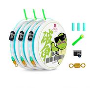 Rig da Pesca Pre-Assemblato | Lenza principale nylon rinforzata PE, materiale importato | include bobina, design anti-o, per fiumi, per la Pesca