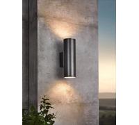 Riga 94103 faretto da esterno grigio antracite 2 luci GU10