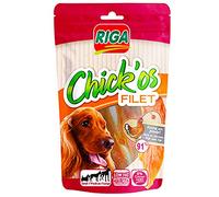 RIGA - Chick'Os Filetto - Dolcetto cane - Filetto di pollo - Ricco di proteine - Basso contenuto di grassi - Senza coloranti né additivi - Premi naturali ideali - 100 g