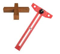 Riga da Falegname,Ad Angolo T In Lega Di Alluminio | Righello a T di Precisione | Per Costruzione Disegno Tecnico Pittura Cucito Installazione Hardware Falegnameria Fai Da Te