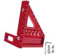 Riga D'Alluminio Quadrata A 45/90 Gradi Protractor Multi Angoli