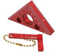 Riga Plastica 28cm per Disegno Tecnico Riga Plastica 28cm per | Angoli precisi 30, 45, 60, 90 gradi, design 2 in 1, per ideale per disegno tecnico e bozzetti(C)