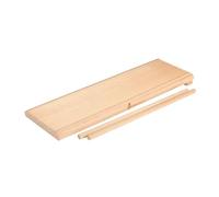 Rigagnocchi in legno o Tagliere riga garganelli e gnocchi con Fermo e due piccole Bacchette - 12x37 cm