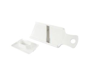 Rigamonti Perfetta mandolina con proteggidita. Affettaverdure Manuale per affettare Frutta, Verdura o Formaggi. Mandolina con Lama in Acciaio Inox affilata su Entrambi i Lati.