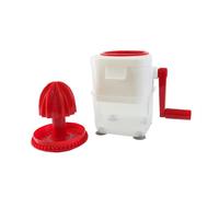 Rigamonti Tritaghiaccio con Spremiagrumi con contenitore. Tritaghiaccio 2in1 multifunzione per preparare granite o succhi di arancia, pompelmo e limone. Smontabile e lavabile in lavastoviglie.
