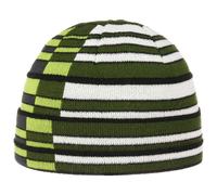 Rigato Berretto con Risvolto verde One Size