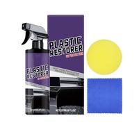 Rigenerante Plastiche Auto - 237ml Spray Restauratore Per Auto Con Spugna E Panno | Lucido Per La Cura E Il Rinnovamento Degli Interni,Ripristino Estetico Veicolo