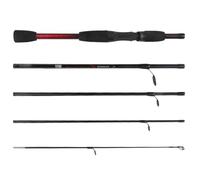 Rigged and Ready Spinning Travel Fishing Backpack Rod 6' 182 cm Compact Lunghezza 40 cm