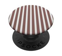 Righe Classiche Marrone Castagna PopSockets PopGrip Adesivo