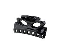 Righe e Pois - PINZA FRANCESE FIOCCO CM 06 NERO - mollettone per capelli nero - made in France - accessori per capelli di qualità - 6 cm - fermacapelli, pinza per capelli in acetato