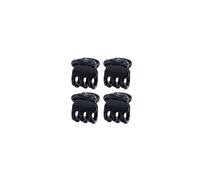 Righe e Pois - Pinze per capelli donna piccole, 1,5 CM, mollette capelli donna e ragazza, fermacapelli, clip per capelli, confezione da 4 pezzi (Nero)
