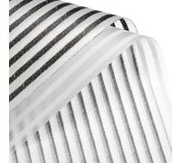 Righe Opaco Fiore Avvolgimento Carta 23.6x23.6" Nero Bianco 40pz, 20pz