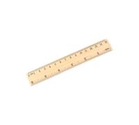 Righelli dritti piatti in legno vintage per insegnare agli studenti, 5/20/30 cm, articoli di cancelleria, scuola e ufficio (15 cm)
