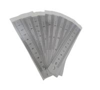 Righelli In Acciaio Inox Righelli di precisione in acciaio inossidabile da 10 pezzi, metallo bifacciale 4 pollici con marcature incise for l'insegnamento e il disegno