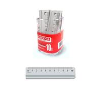 Righello in Alluminio Arda - 10 cm - Barattolo - 17910BAR (Alluminio Anodizzato