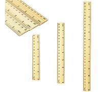 Righelli in legno, Righelli piatti, stile vintage, righello per insegnamento, righello per studenti, righello per misurare gli studenti, righello diritto, resistente agli urti, ufficio, Sweing