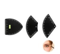 Righelli professionali per contornare le sopracciglia con marcatura in centimetri e allineamento dell'equilibrio modello di precisione per strumento di posizionamento regolabile delle sopracciglia