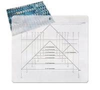 Righelli Quilting Oche Volanti | Righello per quilter in acrilico liscio e trasparente con linee a doppia griglia colorate,Righello per trapuntatura a rifinitura rapida antiscivolo per sarti, designer