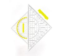 Righelli Triangolari Goniometro - Set di 2 Righello Triangolare con manici da 14 cm e 20 cm, Righelli geometrici flessibili per la scuola, l'ufficio - Materiali di alta qualità e design innovativo