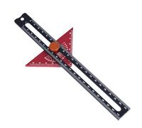 Righelli triangoli per la lavorazione del legno con scala fine per disegnare e misurare vari strumenti di misurazione ad angolo di precisione