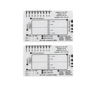Righello a 7 gradini per interpretazione ECG, trasparente | Strumento di misurazione in plastica per analisi dei percorsi PR, QRS e ST nella vita quotidiana clinica con scala