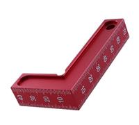 Righello a 90 gradi - Righello da falegname ad angolo retto in alluminio con misure chiare | Righello di misurazione a forma di L, strumento di layout quadrato a 90 gradi