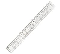 Righello a coordinate geografiche, strumento di misurazione di latitudine e longitudine per mappe topografiche, scala 1:50000, plastica trasparente, 37 cm/47 cm (37 cm)