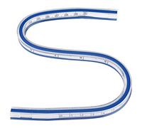 Righello a curva flessibile Strumento di misurazione in plastica Nastro di misurazione per la lavorazione del legno per il disegno, la pittura, la grafica e la progettazione di indumenti(30cm)