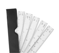 Righello a forma di ventaglio con 5 lame ingegneristica pieghevole multifunzionale strumento di misurazione per design alla moda mobili interni arte ambientale