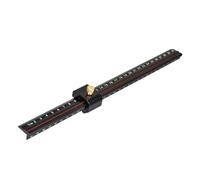 Righello a L in lega di alluminio con arresto regolabile Strumento di misurazione accurato con limite di regolazione per una creazione accurata della linea dispositivo di misurazione architettonica