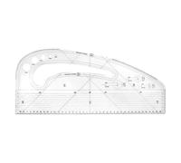 Righello a mano per misurare indumenti, con curva virgola per realizzare abiti, per disegnare e cucire, per studenti d'arte, designer, modellisti, sarti