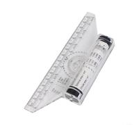 Righello a rullo bilanciato per traduzione accurata di linee orizzontali e verticali in applicazioni di disegno manuale (15 cm)