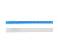 Righello a scala triangolare Righello metrico in alluminio da 30 cm con 6 scale per progetti di architettura e lavori di ingegneria Colore blu 11,81 pollici Design durevole e