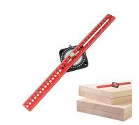 Righello a T, in lega di alluminio a 360 gradi, per la lavorazione del legno, regolabile, per falegnameria, da disegno