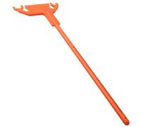 Righello a T in plastica regolabile, 1 pezzo, strumento di misurazione ricurvo per arco, bilancia a due lati per posizionamento, design arancione resistente ai graffi per accessori