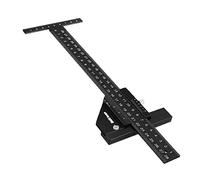 Righello a T per lavorazione del legno, in lega di alluminio, misura a forma di scriber per scriber e quadrati, strumento di misurazione per falegnameria, accessori fai da te per officina