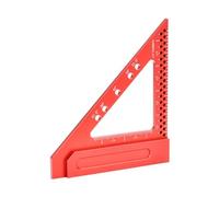 Righello a triangolo metallico per la lavorazione del legno Protrattore quadrato Strumento di misura per la lavorazione del legno costruzioni