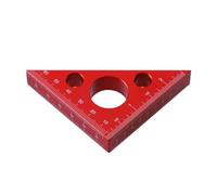 Righello ad angolo retto 45/90 gradi piccolo triangolo in lega di alluminio righello con bilancia for la lavorazione del legno troncatrice da tavolo misura 1 pz(Red Angle Ruler)