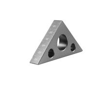 Righello ad angolo retto in lega di alluminio Mini quadrato tascabile fai da te Righello triangolare for la lavorazione del legno Strumenti di misurazione 'altezza for la lavorazione del legno